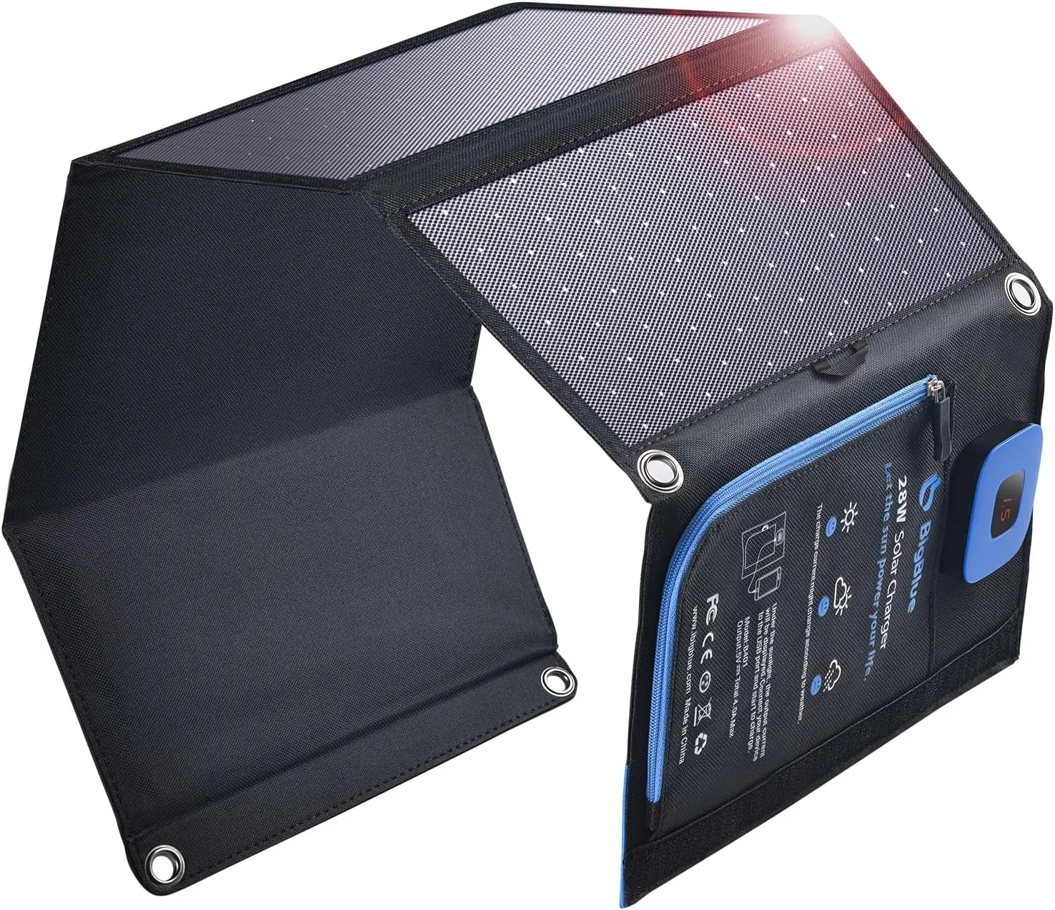 BigBlue Cargador Solar 28W